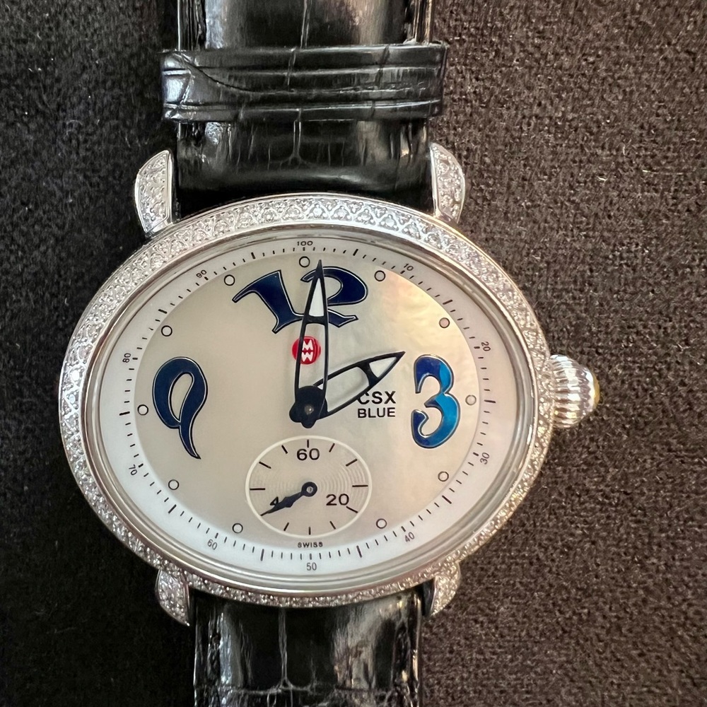 Michele CSX Diamond Bezel Women’s Watch